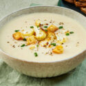 Aged White Cheddar and Cauliflower Bisque