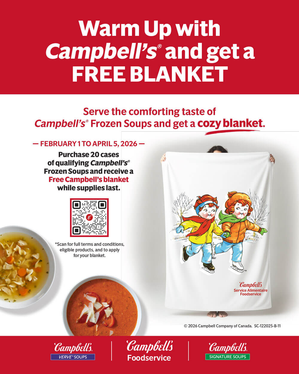 Warm Up and get a FREE BLANKET